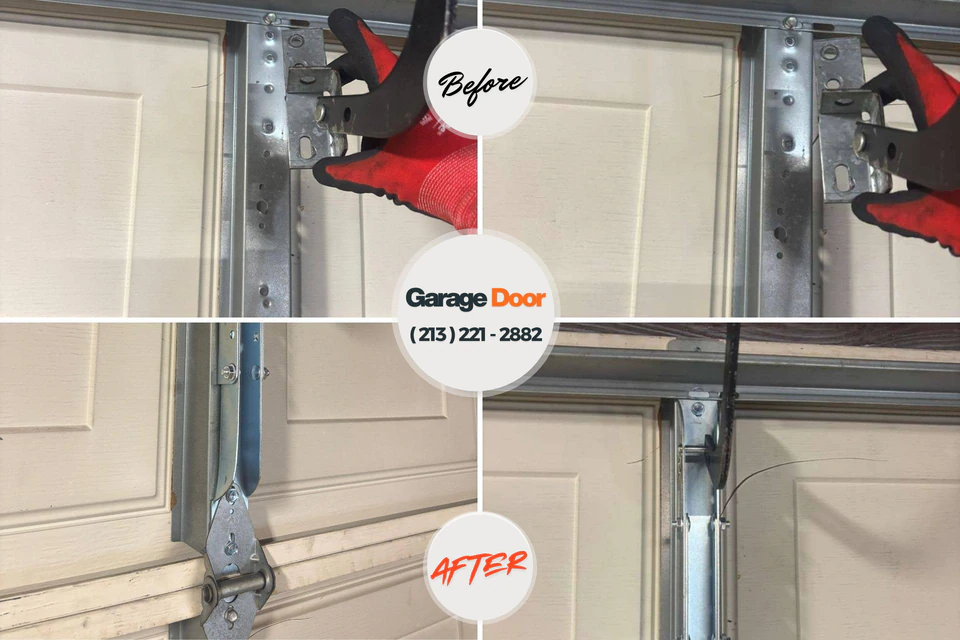 Before and after: garage door repair Horseshoe Bend, AR